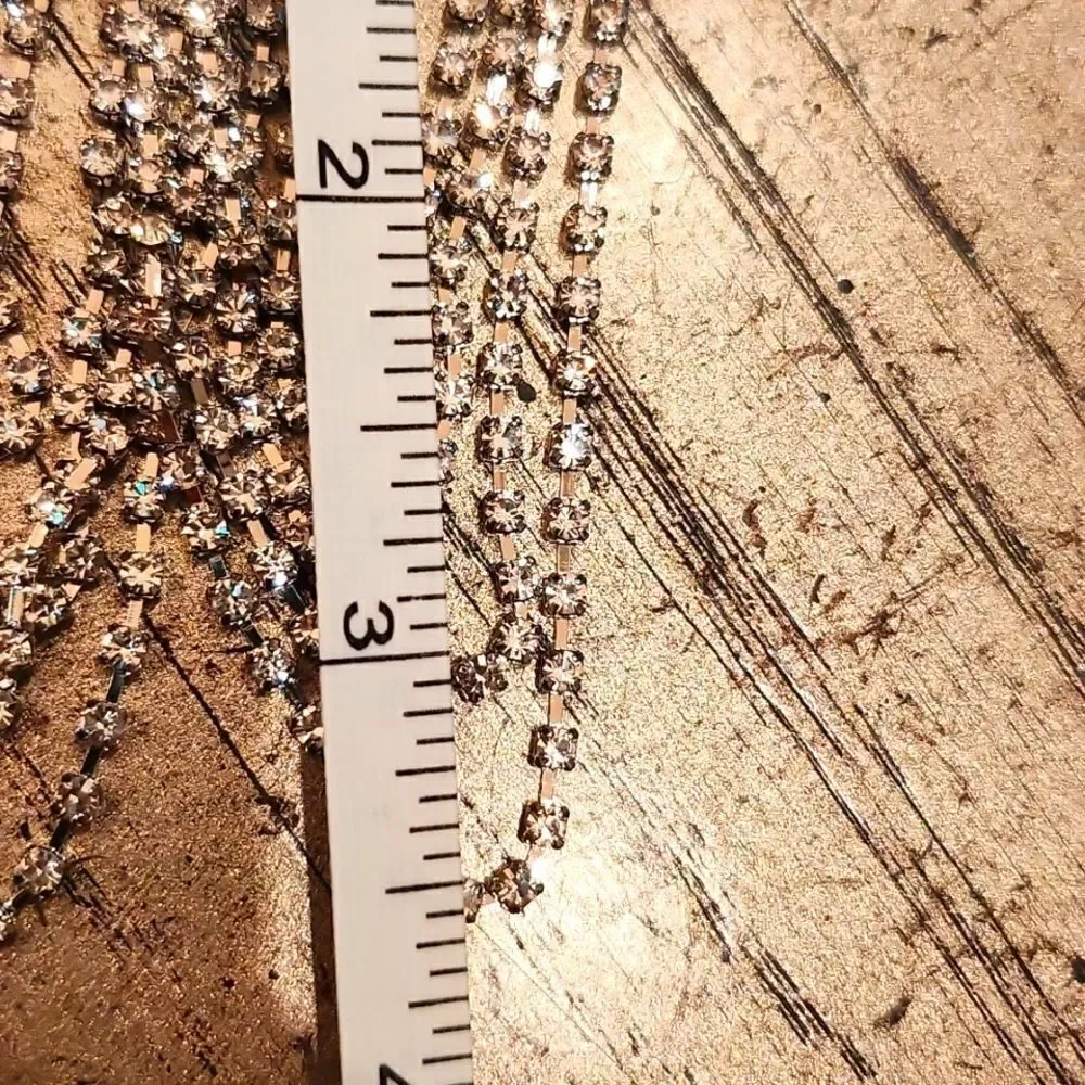 Oval rhinestone drop earrings NWT Adrienne Vittadini - Picture 5 of 6